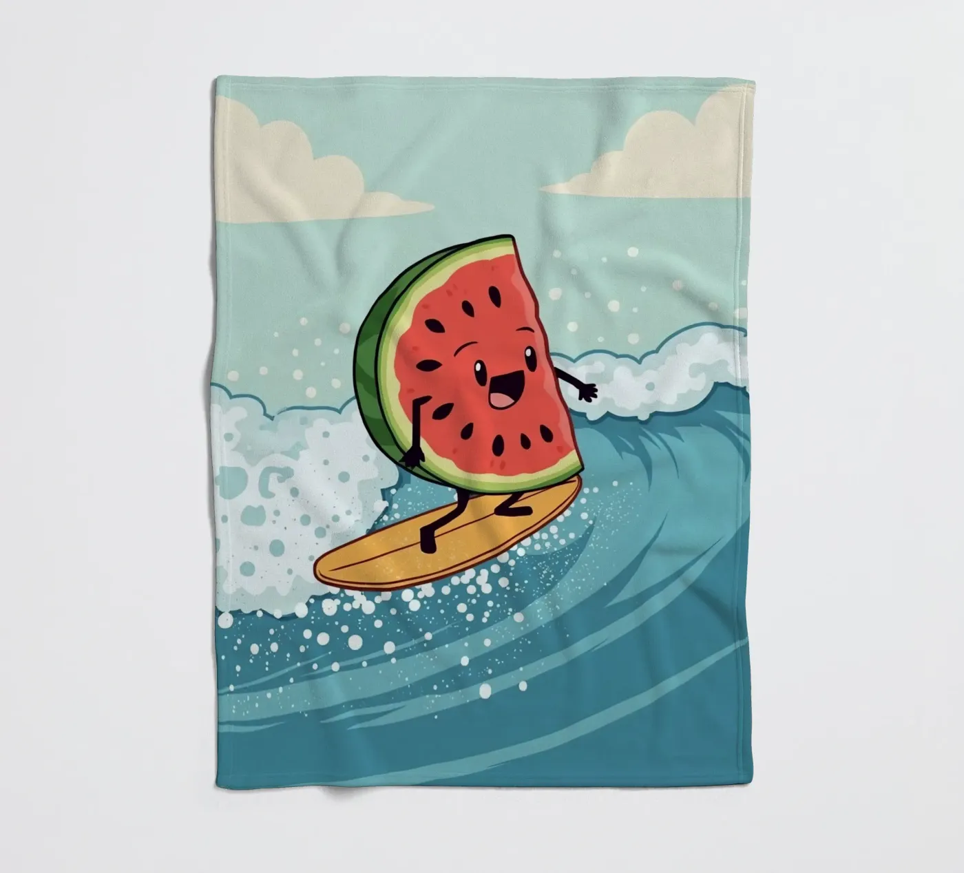 Surf Melon Fleecedecke von DesignDoodle