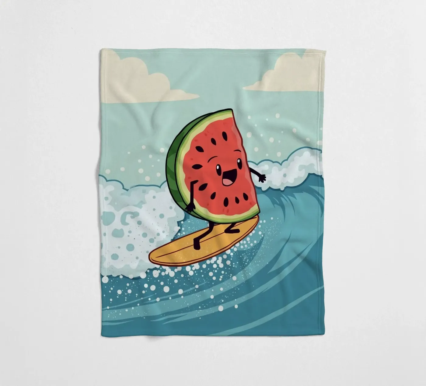 Surf Melon Fleecedecke von DesignDoodle