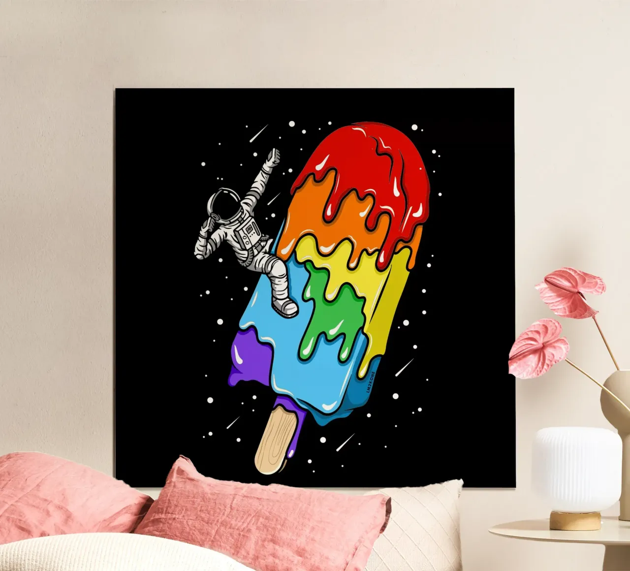 Astronauta del gelato - Arcobaleno poster da LM2KONE