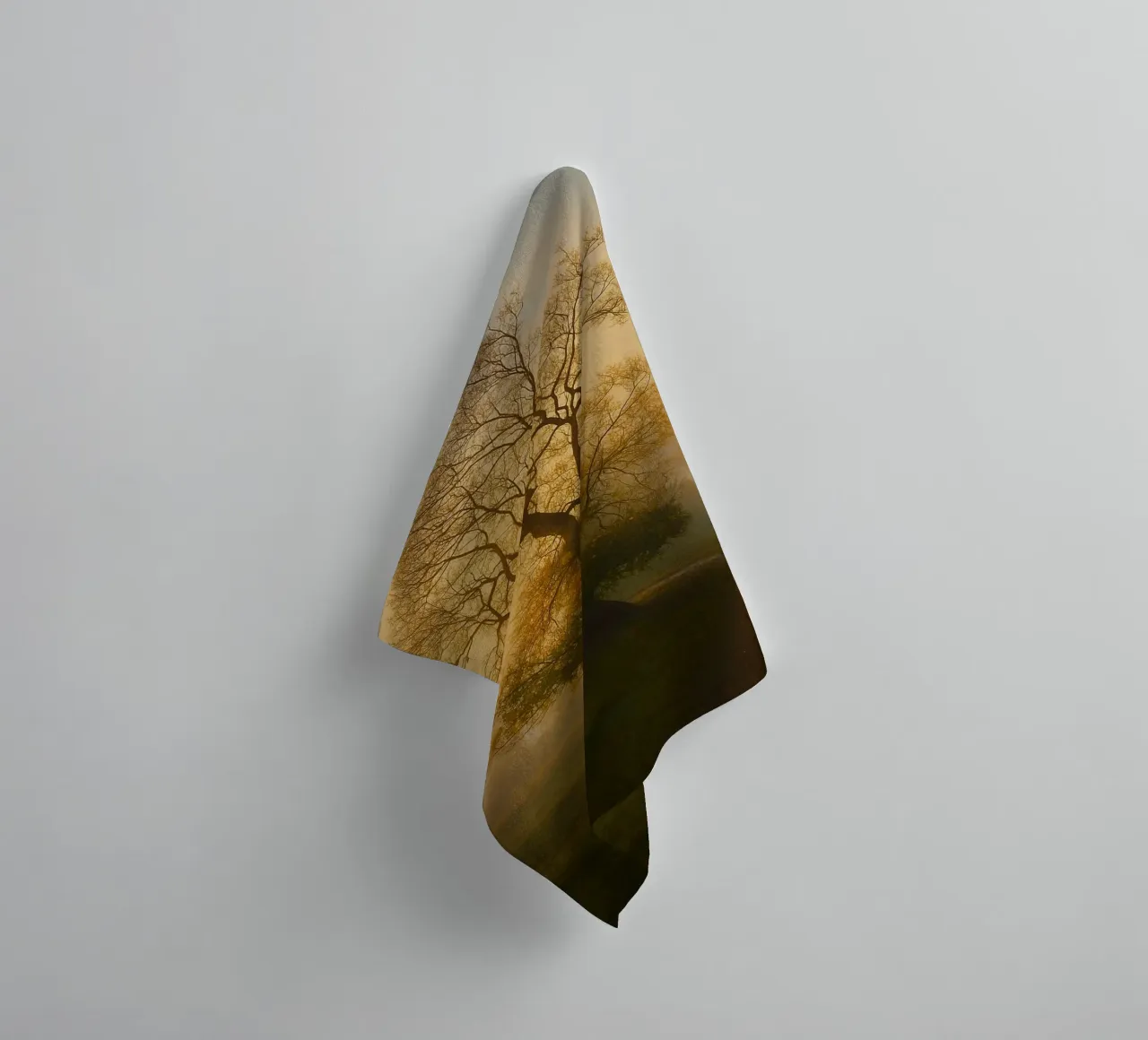 photographie de la vue d'un arbre au bord d'une route serviette de bain de landtengs