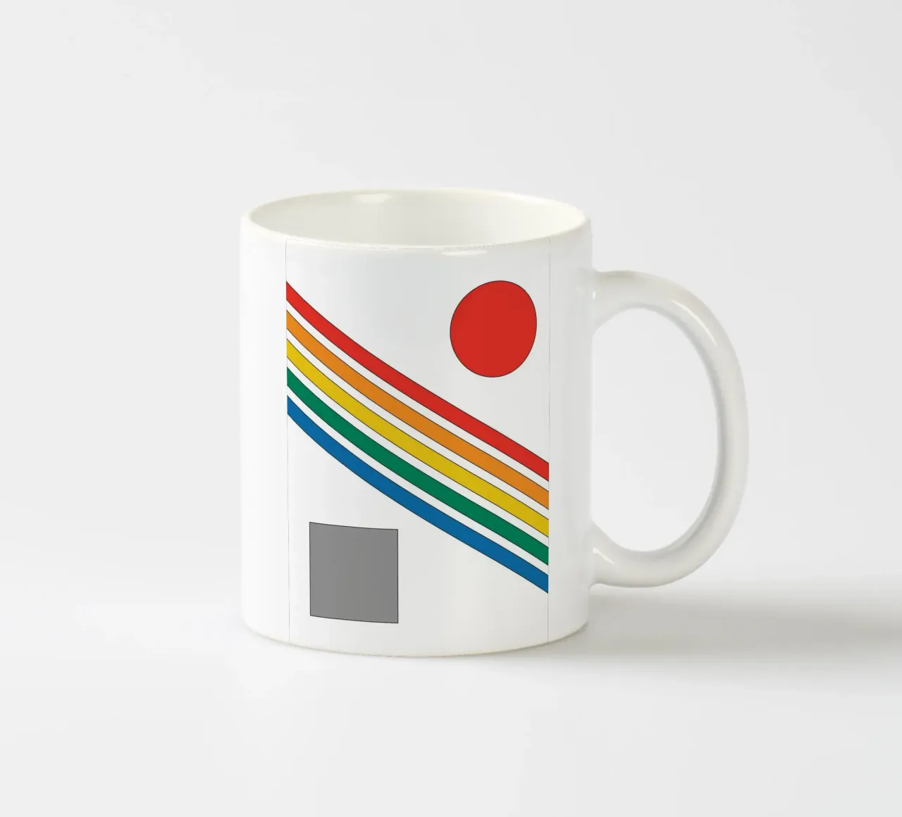 Striscia di linea Bauhaus tazza in ceramica da galihstudio