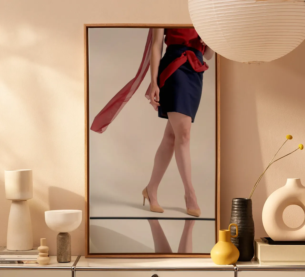 Wounder woman tela con Cornice a cassetta da riedelphotoart
