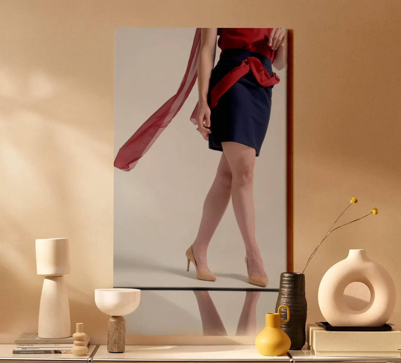 Wounder woman tela con Cornice a cassetta da riedelphotoart