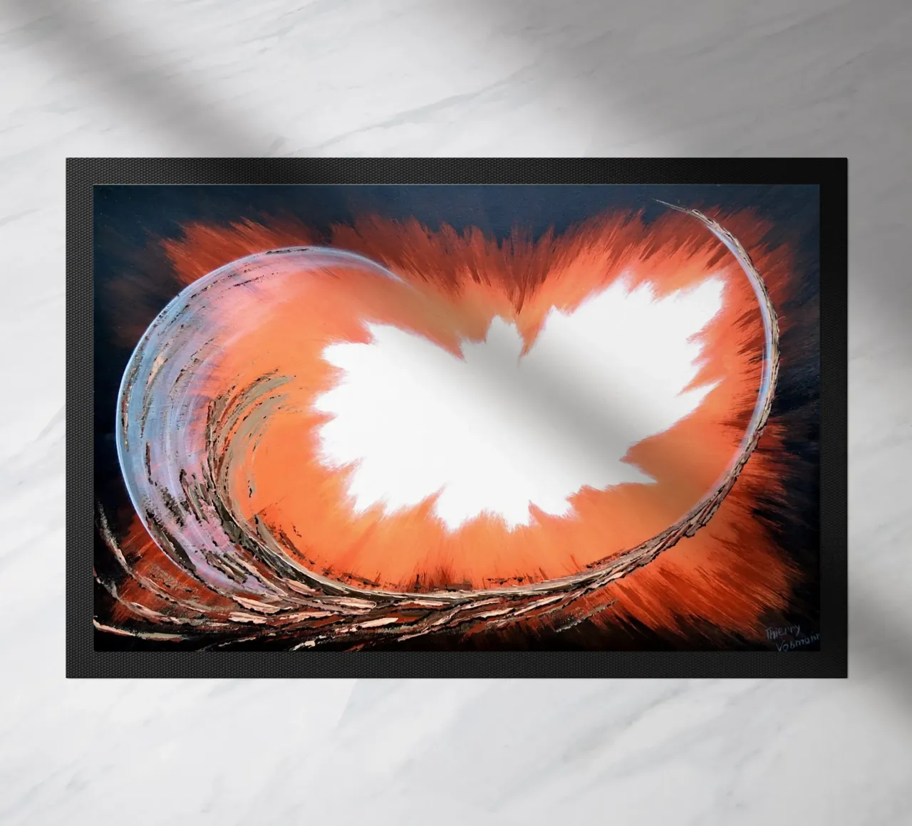 IL BACIO DELLE COLOMBE. zerbino da Thierry Vobmann Abstract painting