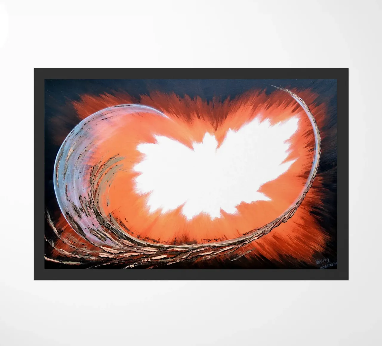 IL BACIO DELLE COLOMBE. zerbino da Thierry Vobmann Abstract painting
