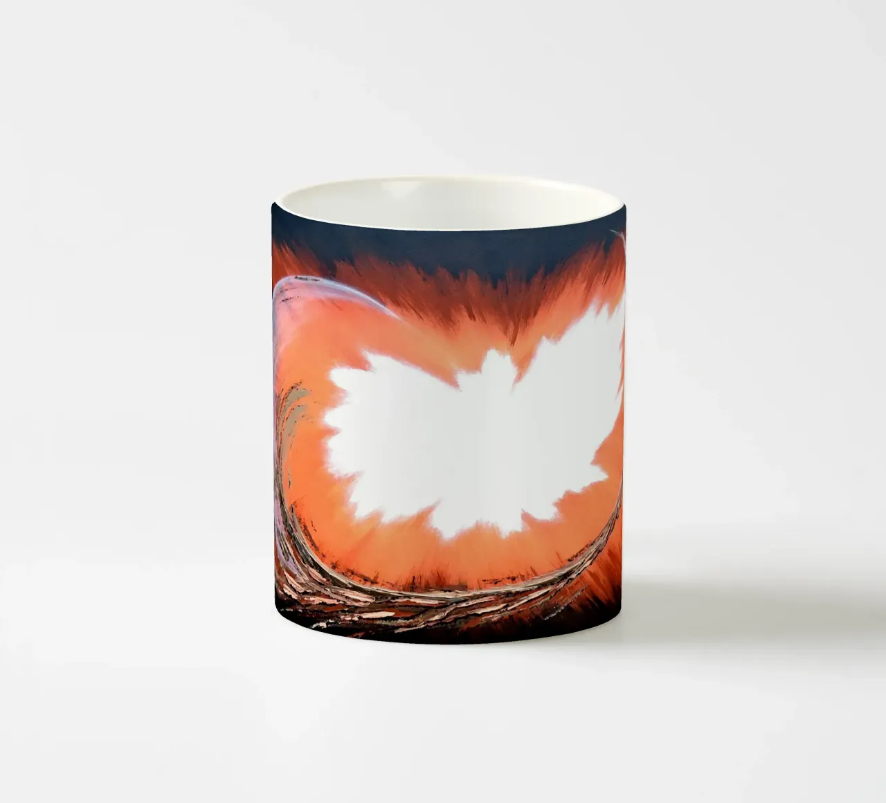 IL BACIO DELLE COLOMBE. tazza in ceramica da Thierry Vobmann Abstract painting