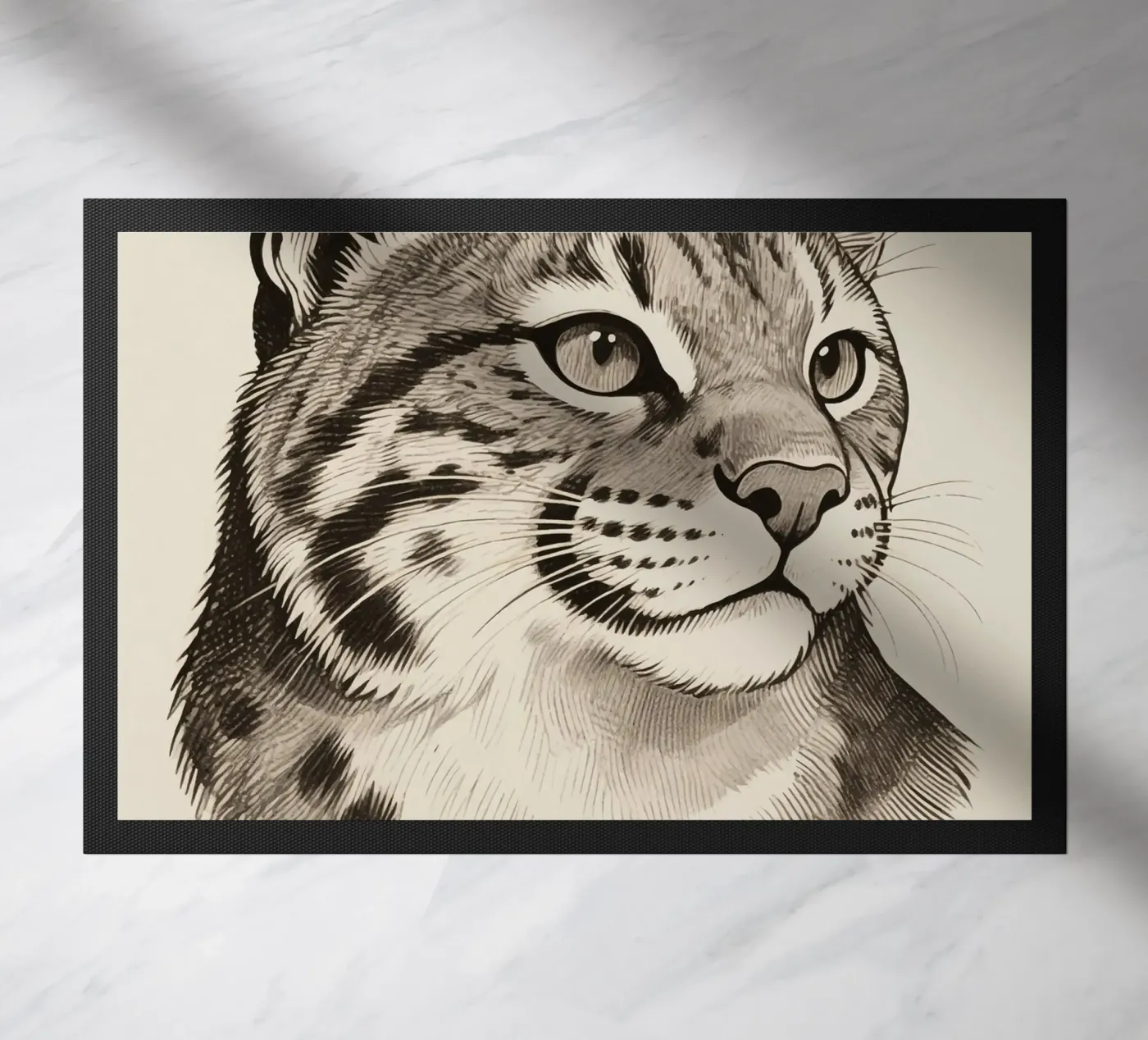 Bobcat doormat by knowledge