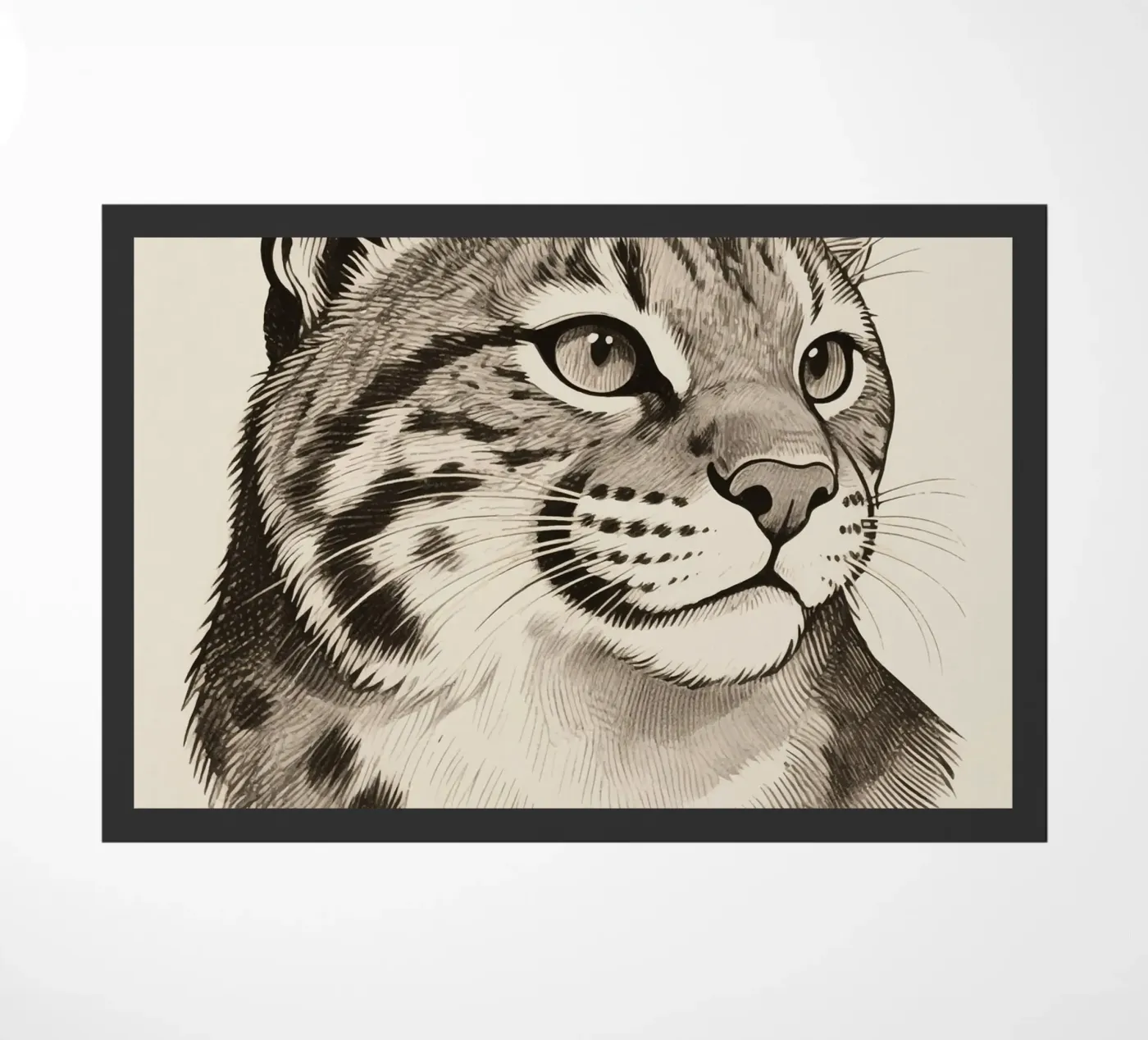 Bobcat doormat by knowledge