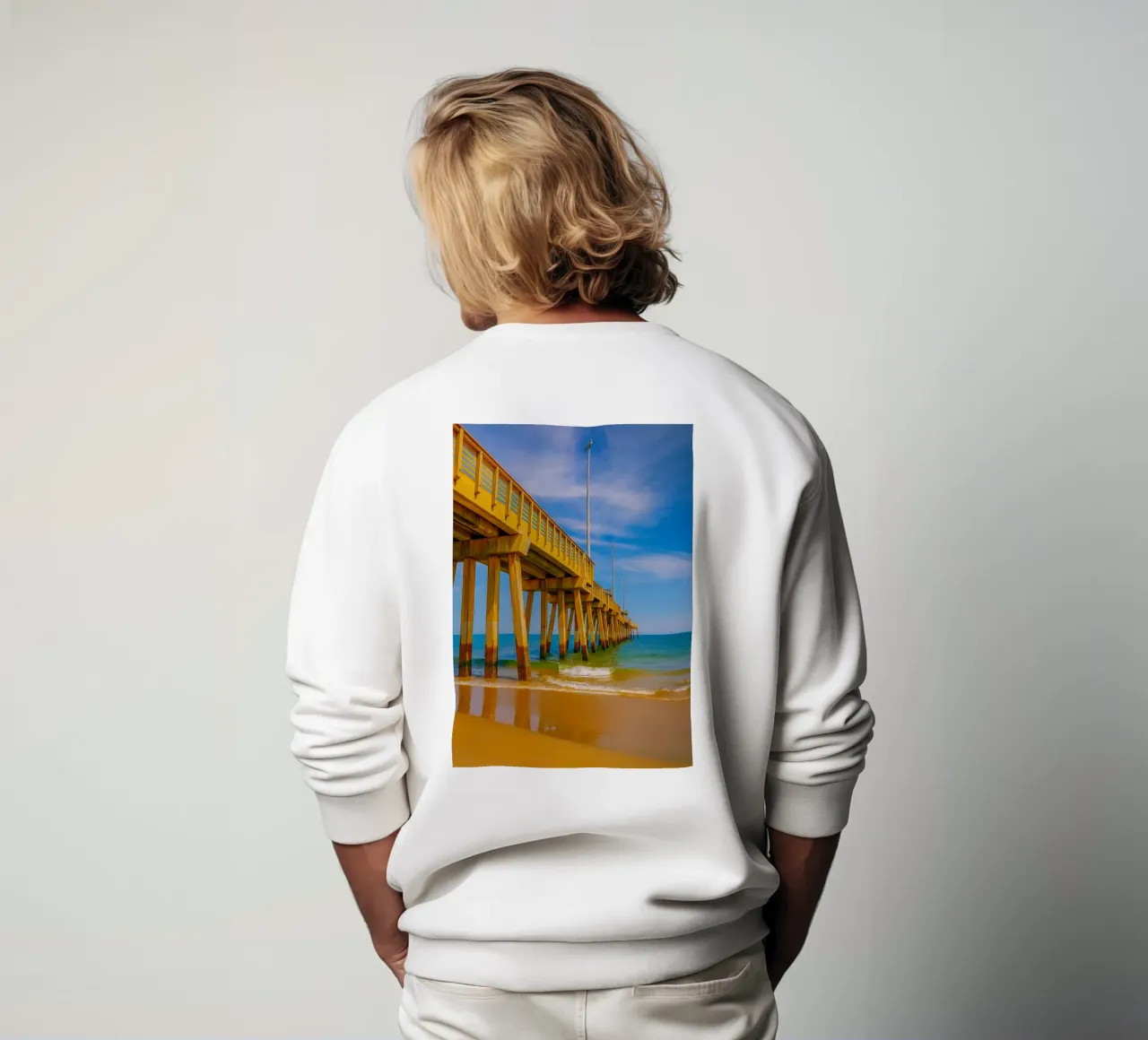 vue de la jetée du bord de mer vue du quai photographie sweat de landtengs