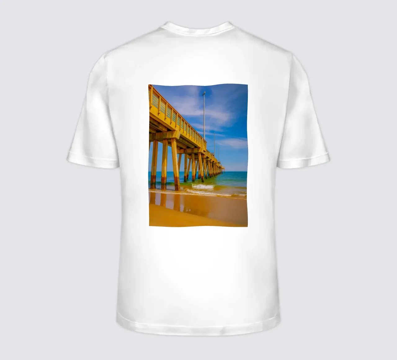 vue de la jetée du bord de mer vue du quai photographie t-shirt de landtengs