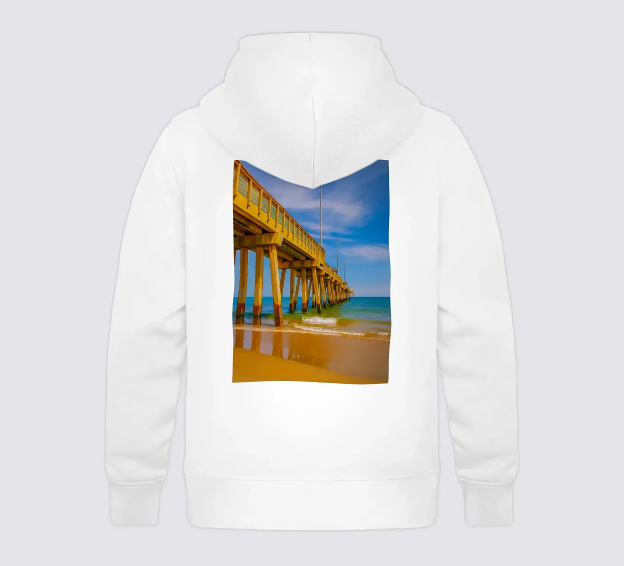 vue de la jetée du bord de mer vue du quai photographie sweat à capuche enfant de landtengs