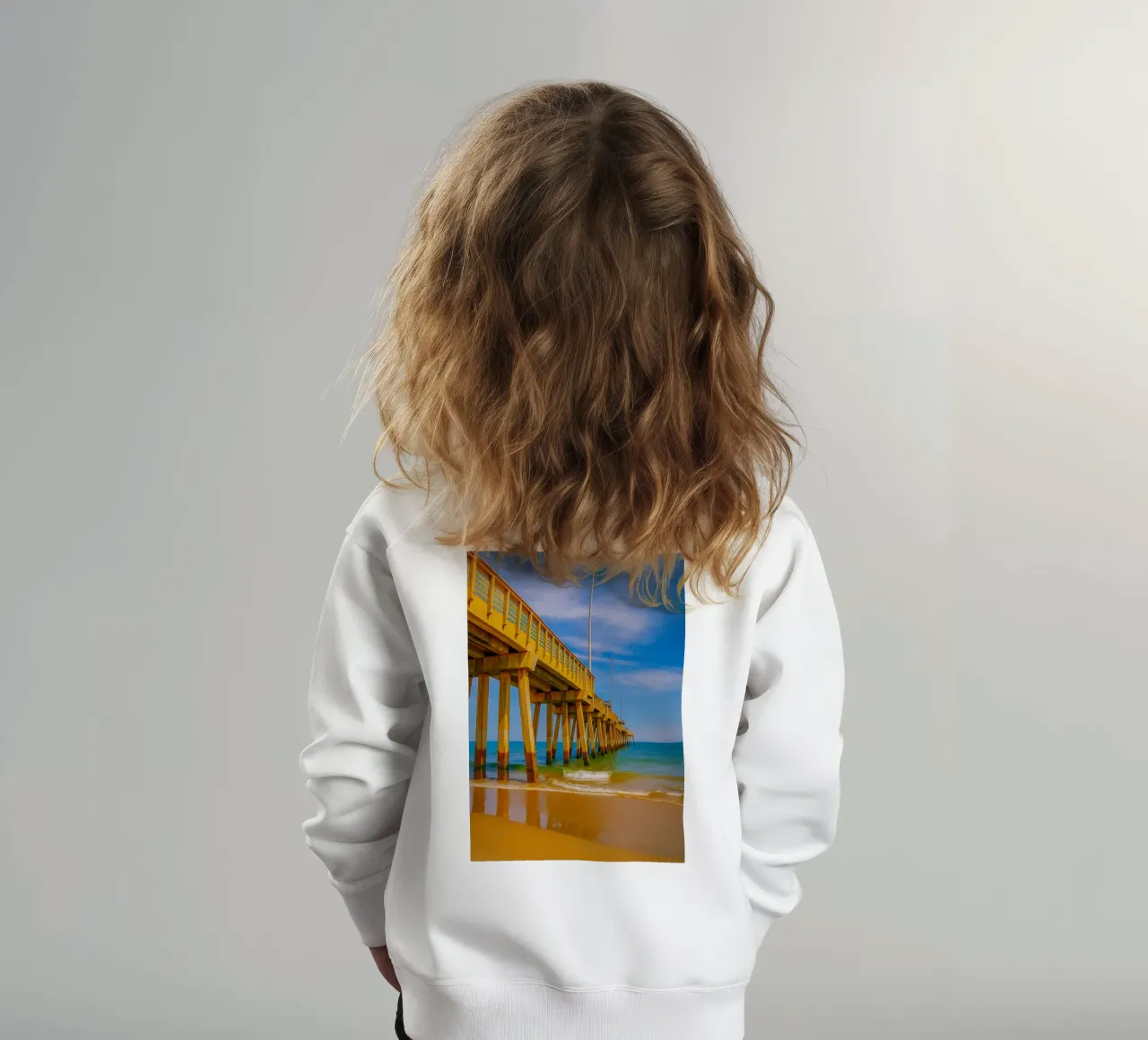 vue de la jetée du bord de mer vue du quai photographie sweat enfant de landtengs