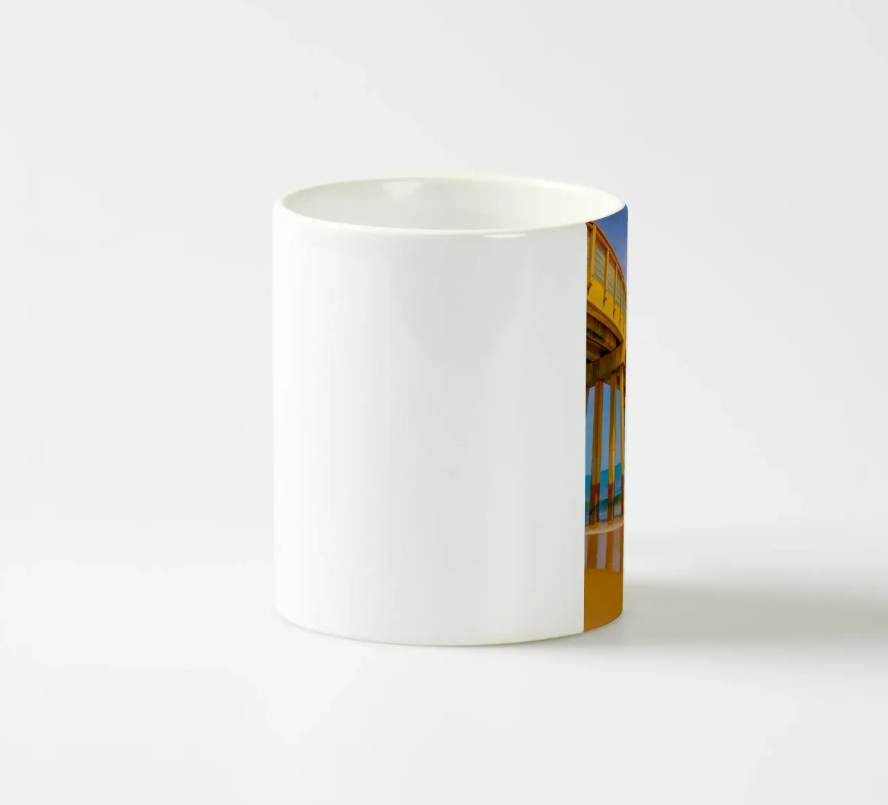 vue de la jetée du bord de mer vue du quai photographie mug en céramique de landtengs