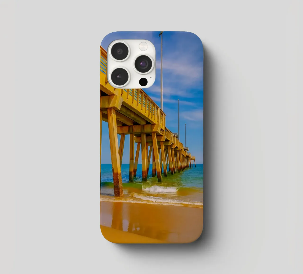 zee pier haven uitzicht fotografie iphone hoesje van landtengs