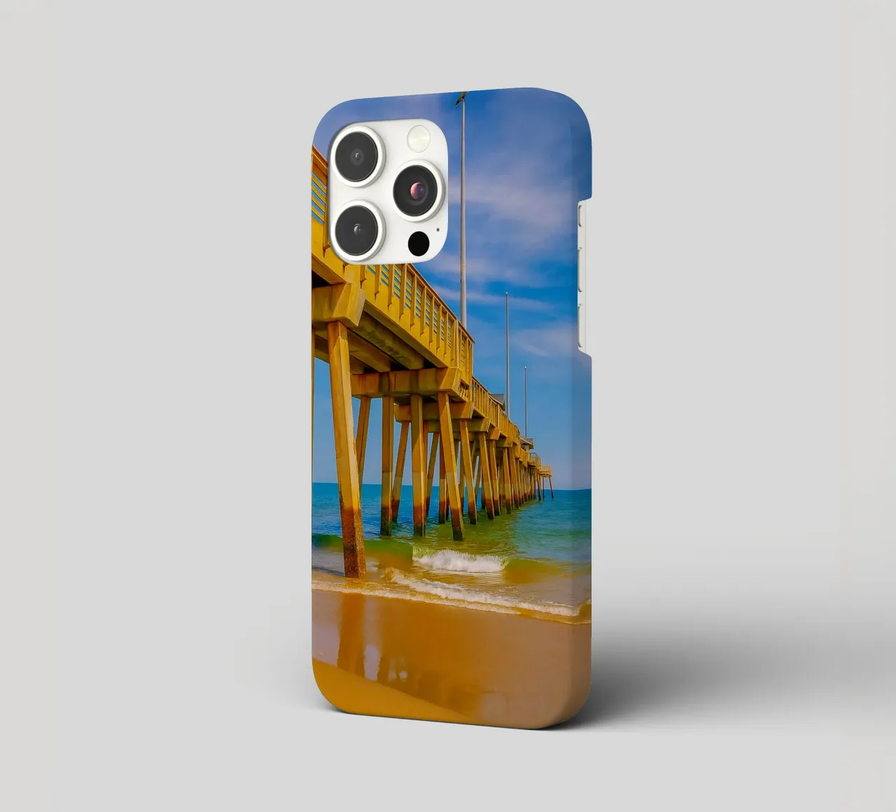 zee pier haven uitzicht fotografie iphone hoesje van landtengs