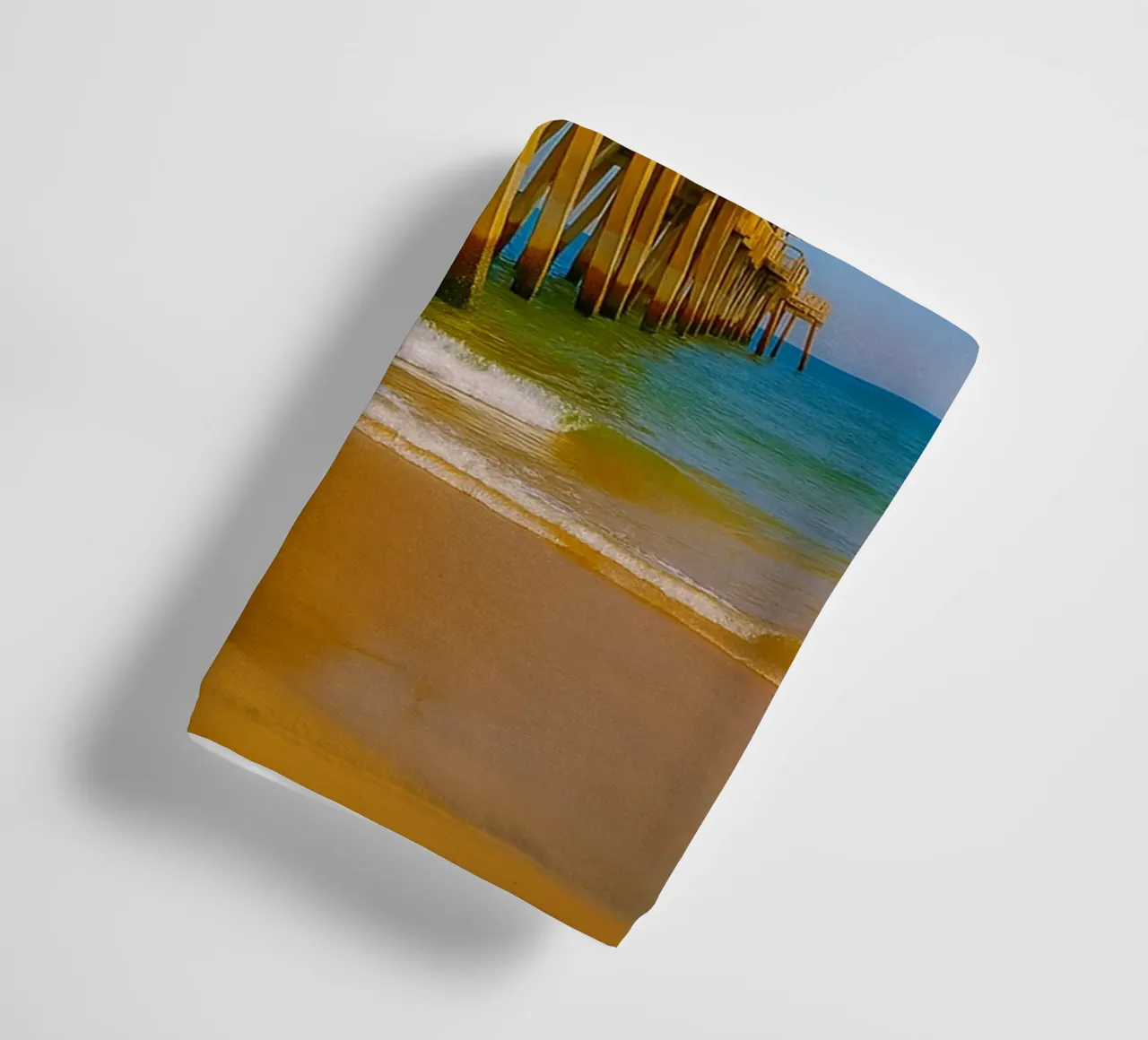 vue de la jetée du bord de mer vue du quai photographie serviette de bain de landtengs