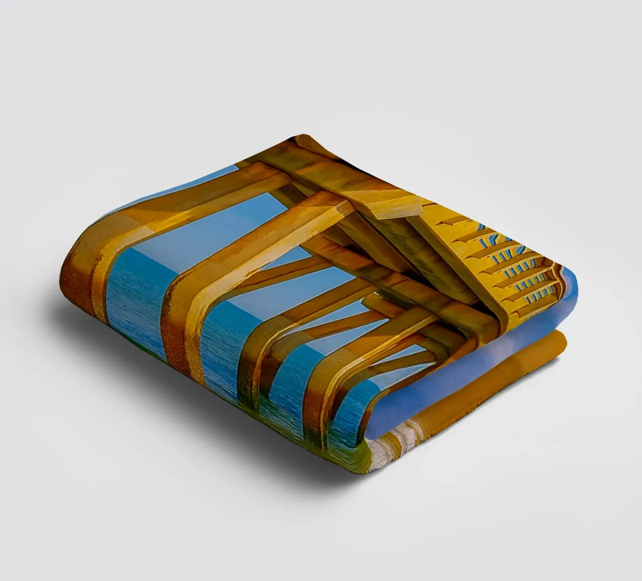 vue de la jetée du bord de mer vue du quai photographie serviette de bain de landtengs