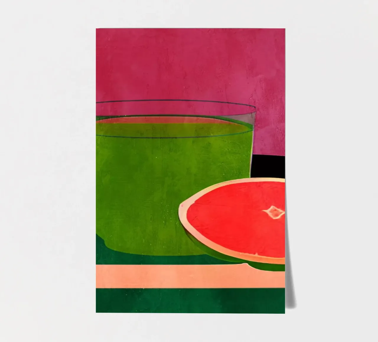 Stilllife With Pink Grapefruit sticker sheet by Bo Anderson