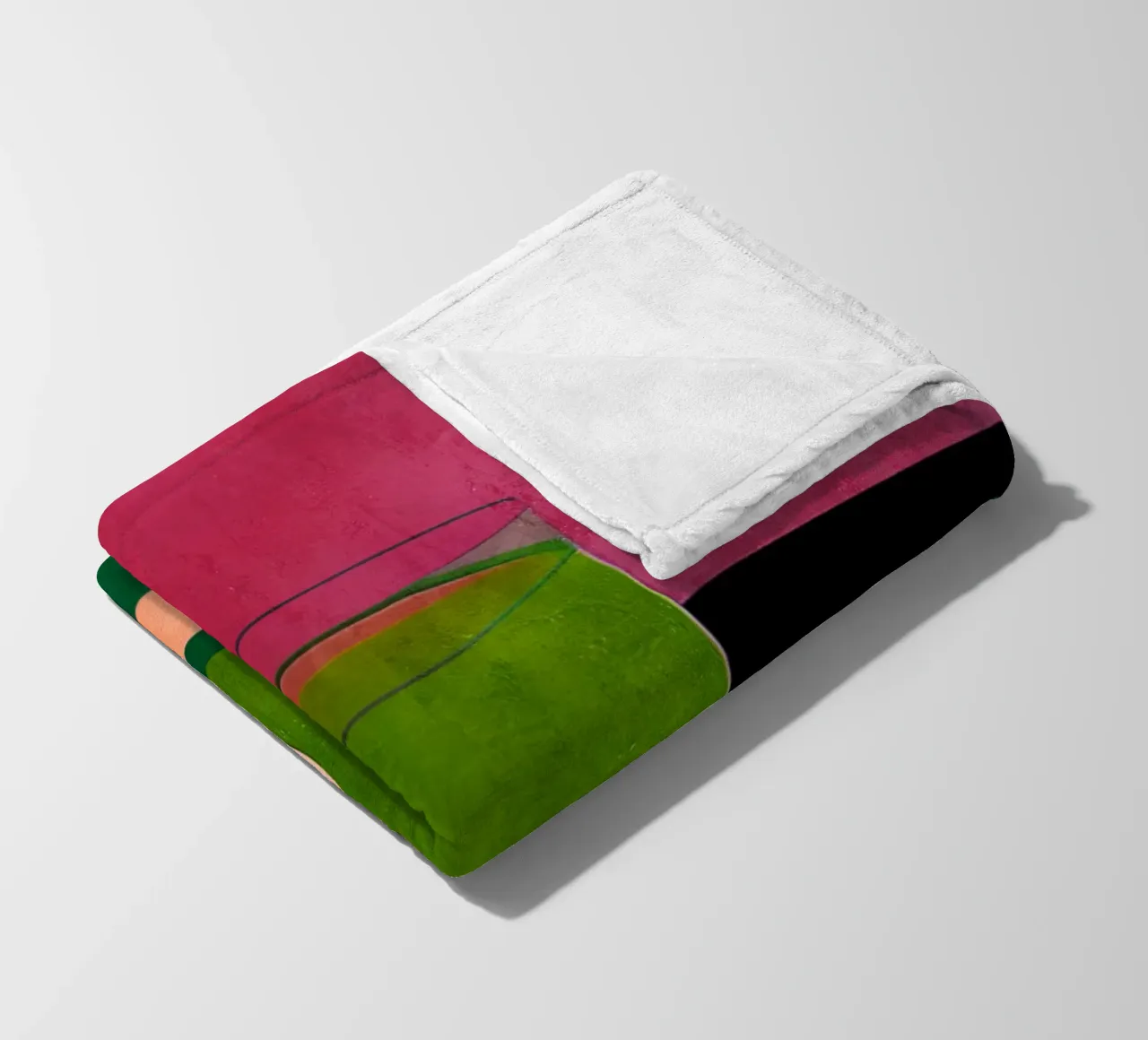 Stilllife With Pink Grapefruit fleece blanket by Bo Anderson