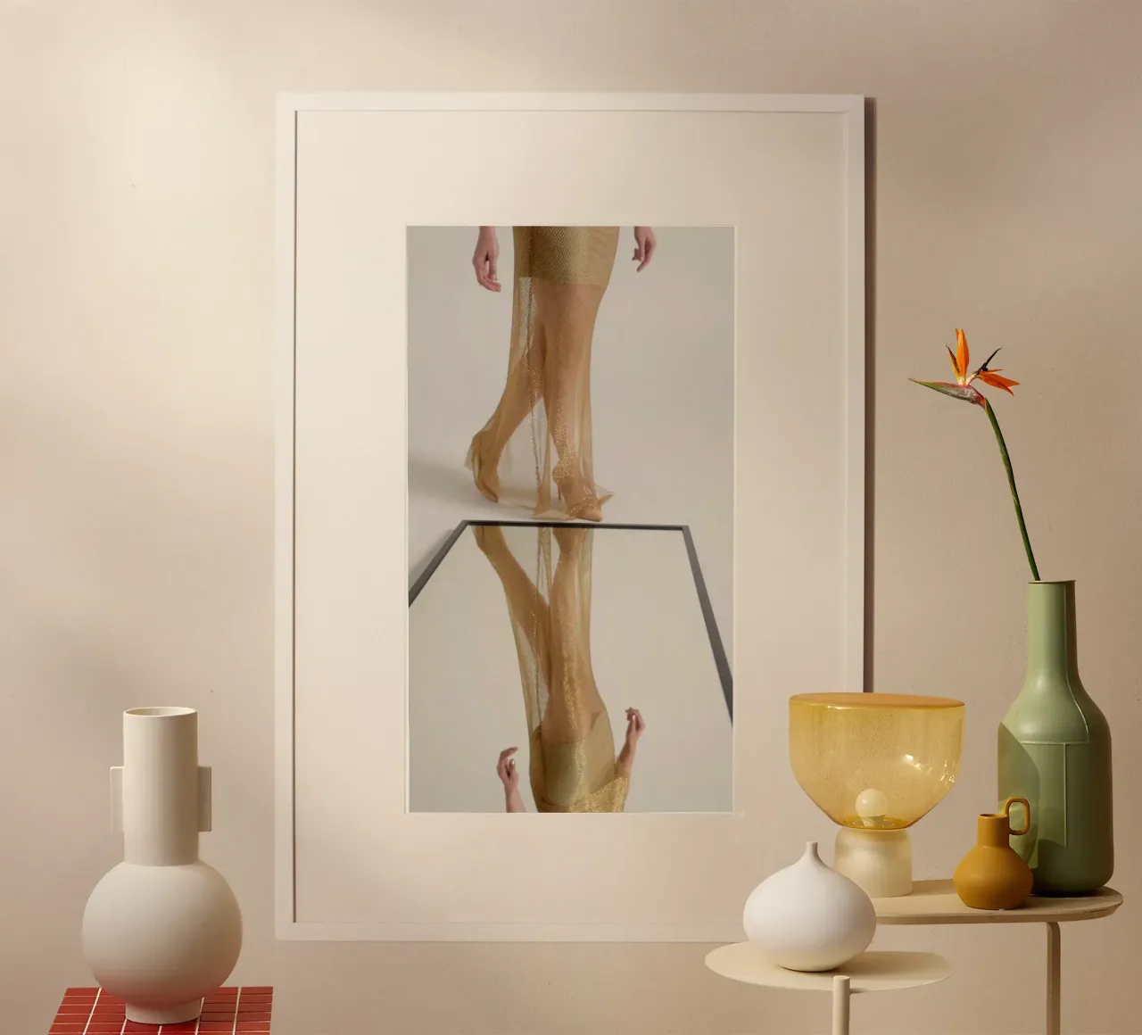 Gold Mesh & Nude Heels 2 poster da riedelphotoart