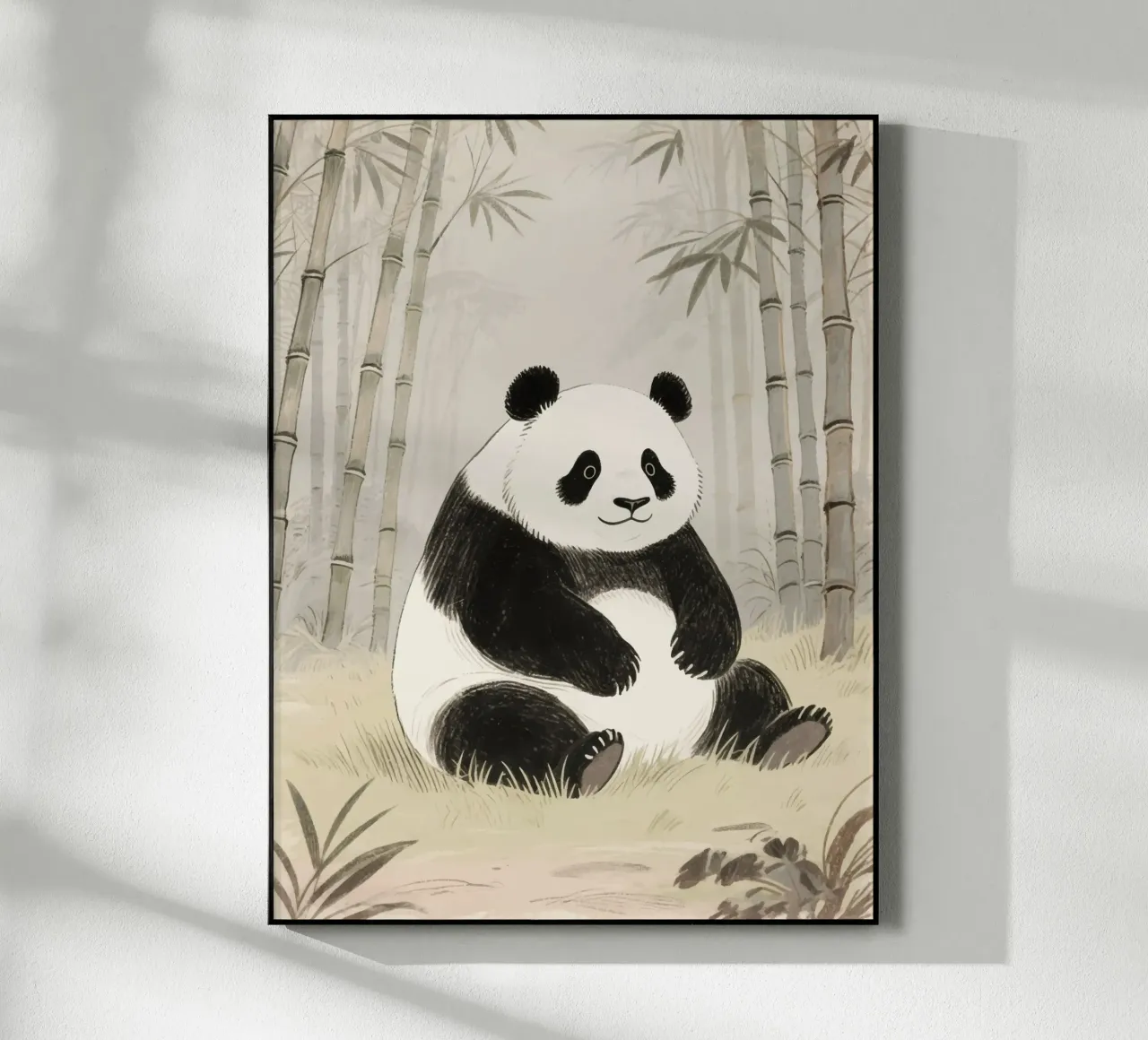 Reuzenpanda acryl van knowledge