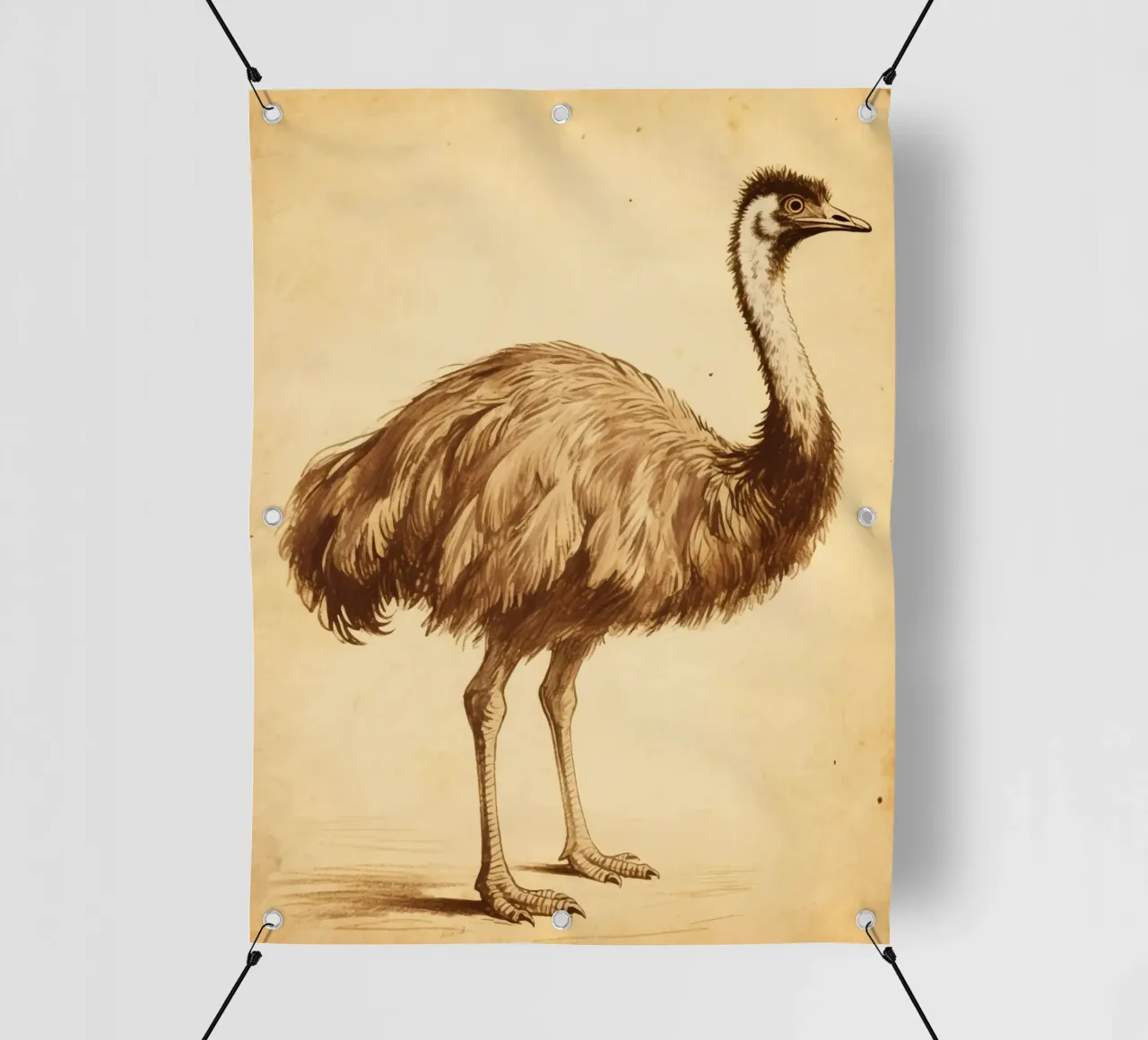 Uccello Emu telo in pvc da knowledge