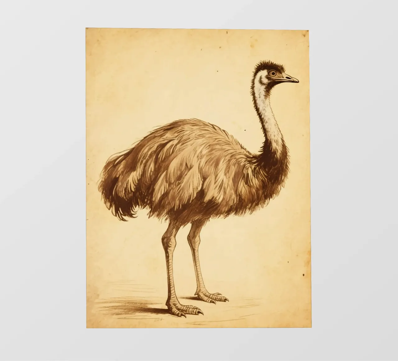 Uccello Emu telo in pvc da knowledge
