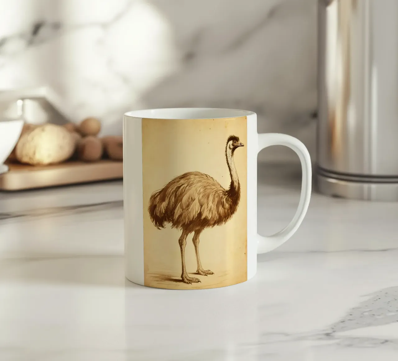 Uccello Emu tazza in ceramica da knowledge