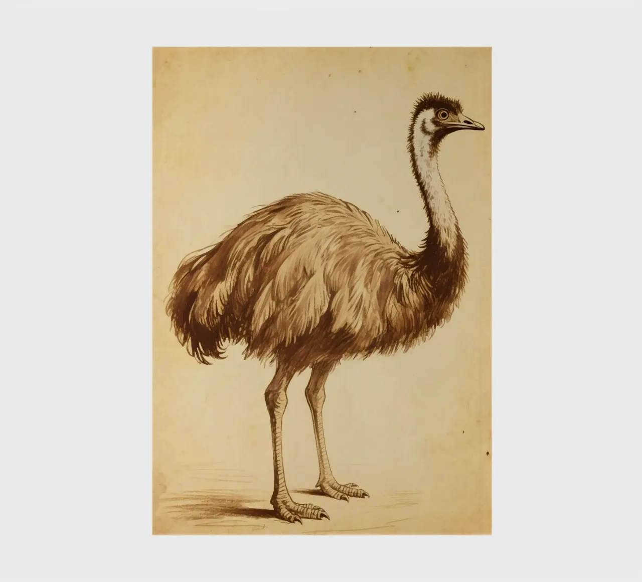 Emu Bird notebook by knowledge