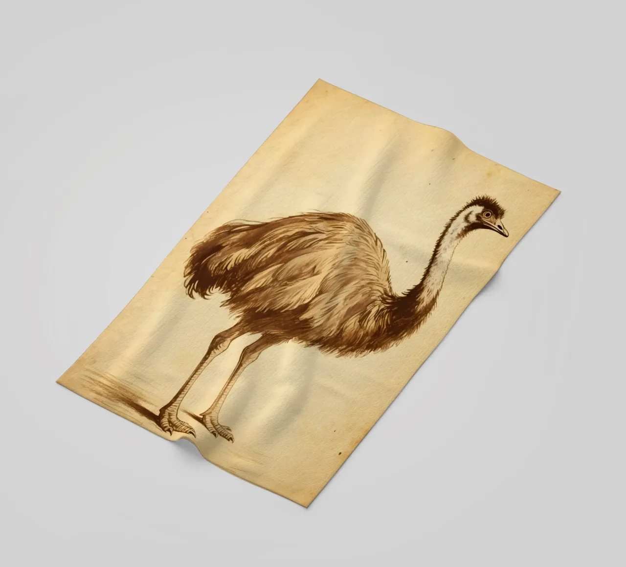 Uccello Emu telo mare da knowledge