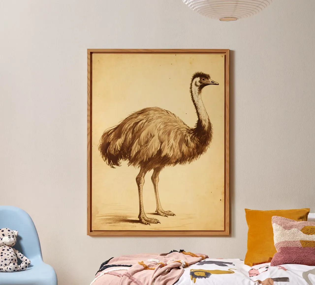 Uccello Emu alluminio dibond da knowledge