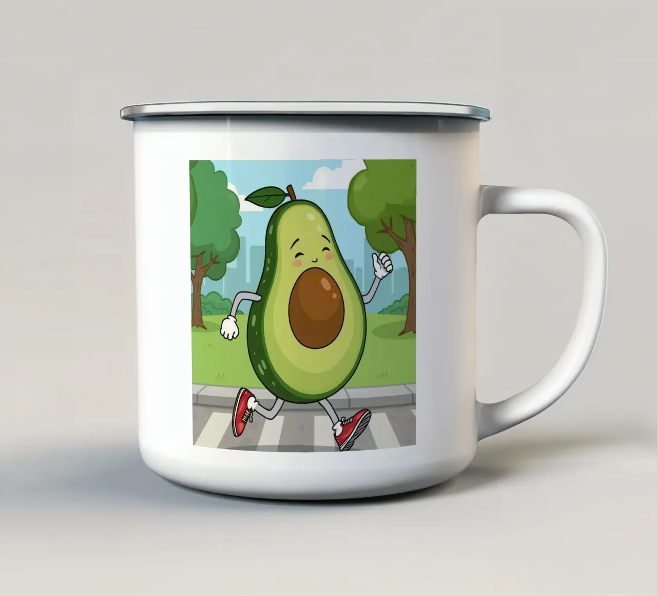 Avocardio tazza in smalto da DesignDoodle