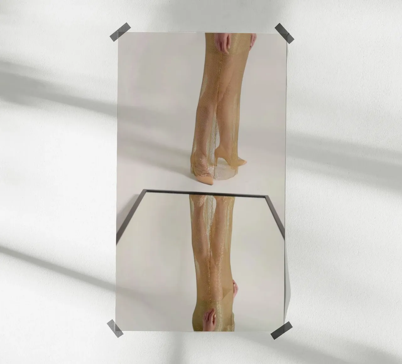 Gold Mesh & Nude Heels 3 poster da riedelphotoart