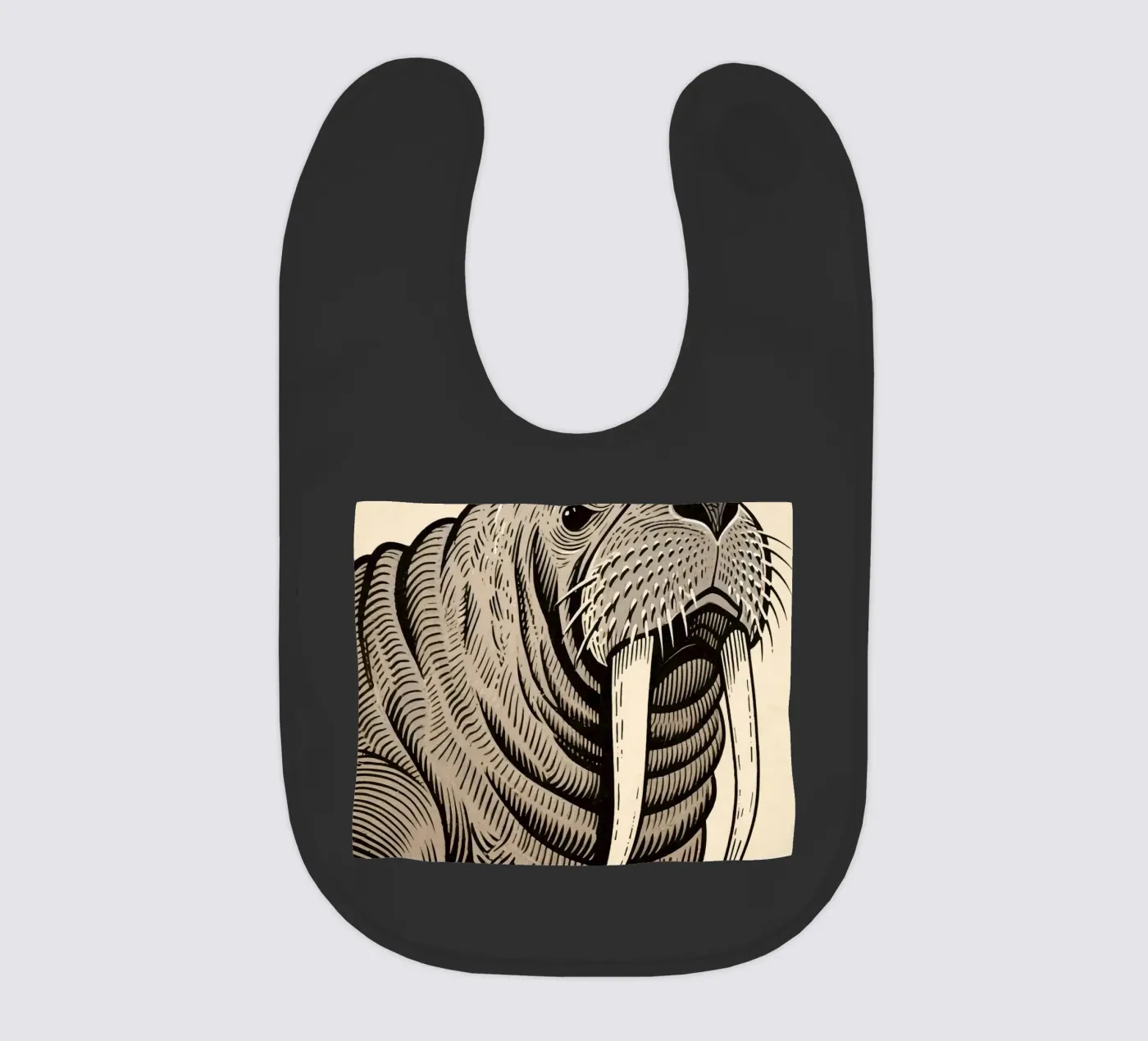 Walrus baby bib by knowledge