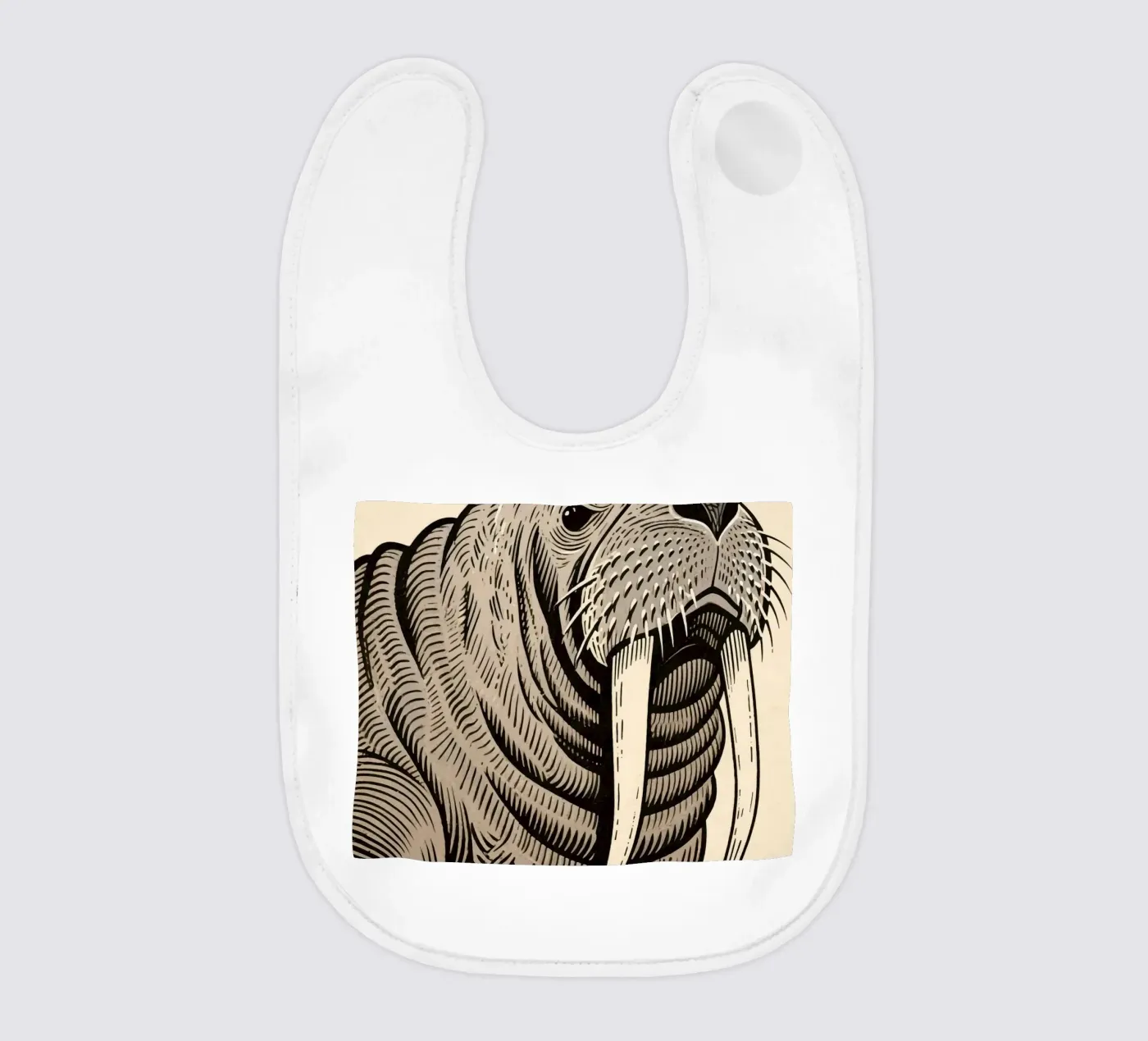 Walrus baby bib by knowledge