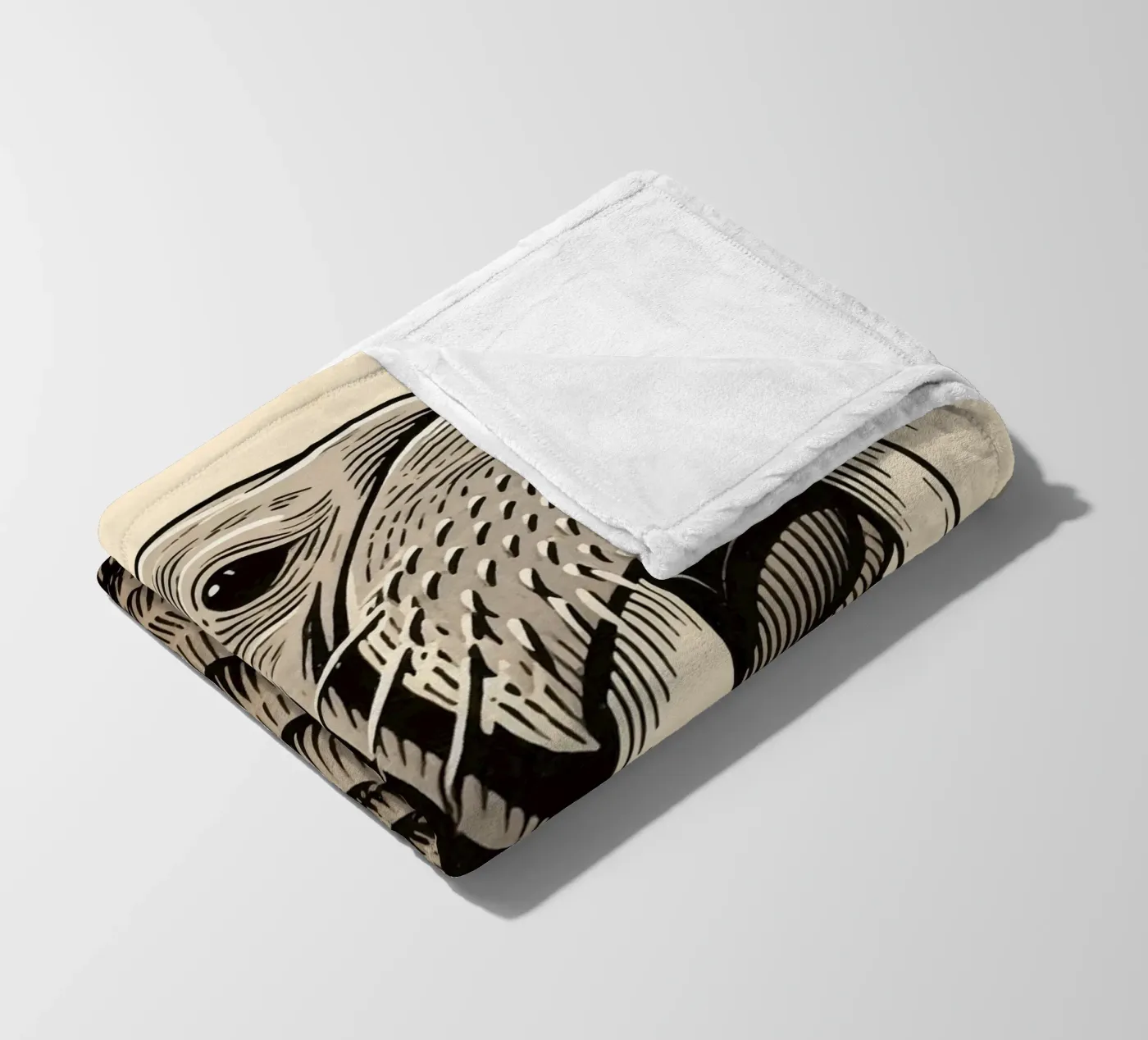 Walross Fleecedecke von knowledge