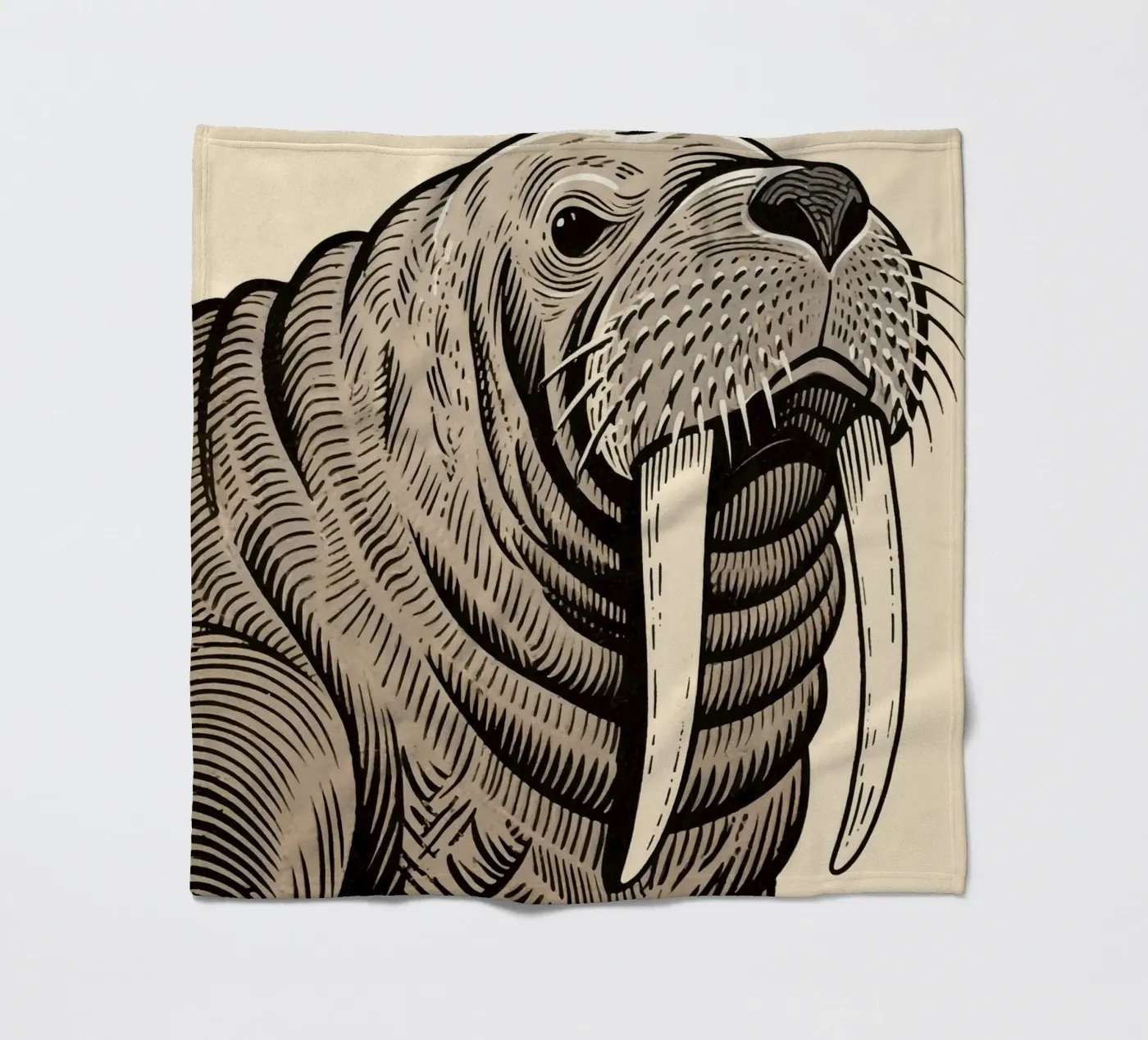 Walross Fleecedecke von knowledge