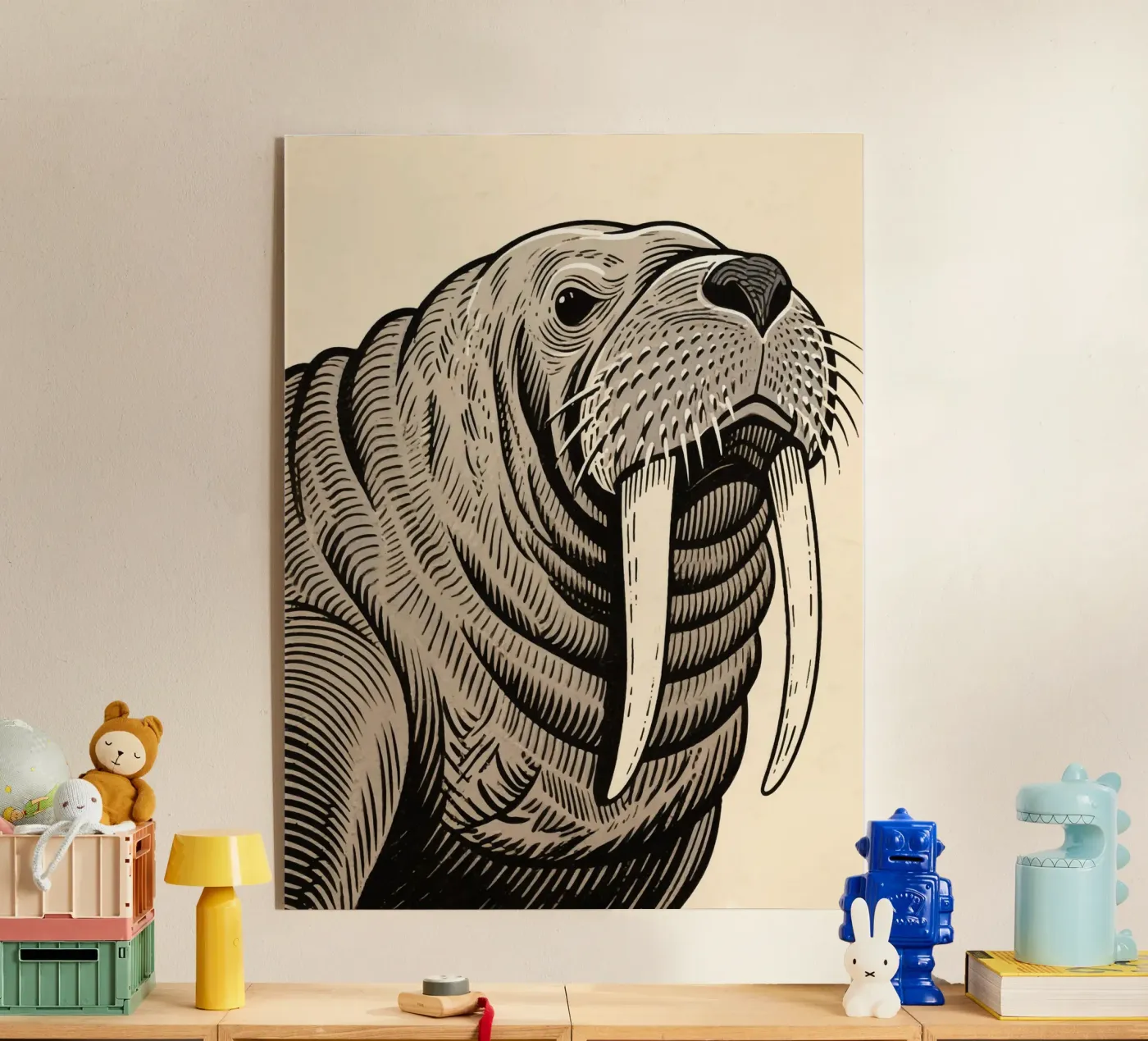 Walrus acrylic glass by knowledge
