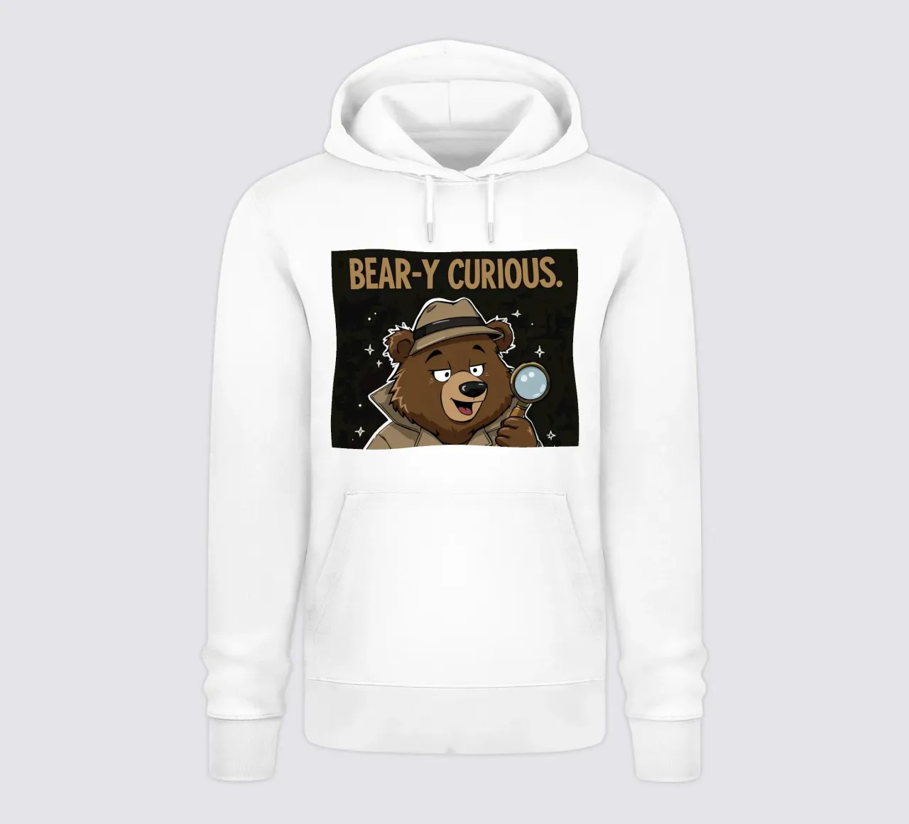 Orso curioso felpa con cappuccio da DesignDoodle