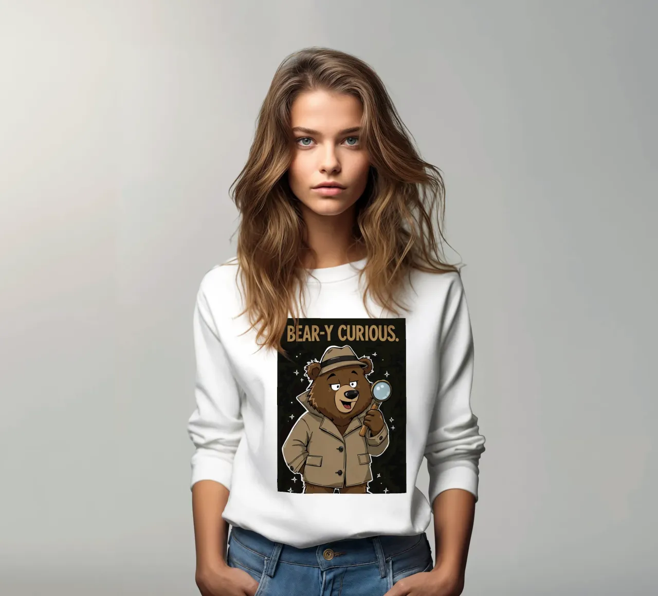 Orso curioso felpa da DesignDoodle