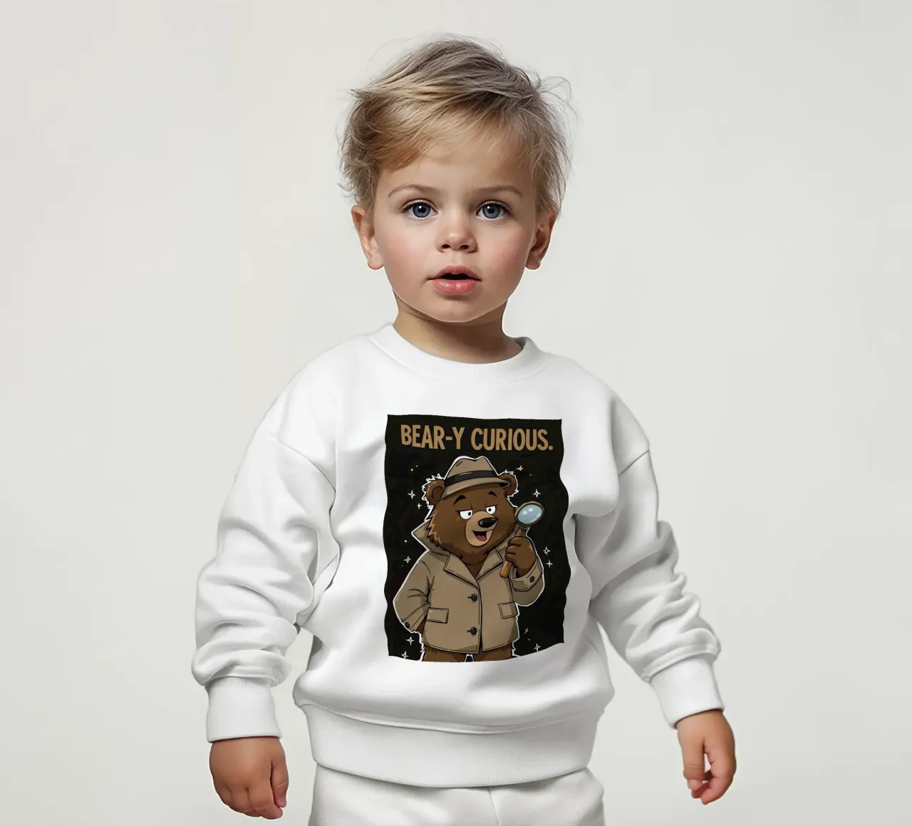 Orso curioso felpa neonato da DesignDoodle