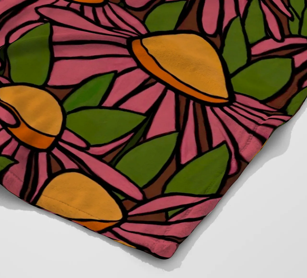 Echinacea and butterflies coperta in pile da TijanaArtStudio88