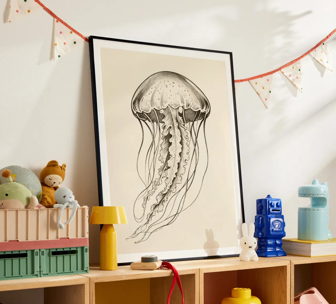 Medusa poster con telaio in plastica da knowledge