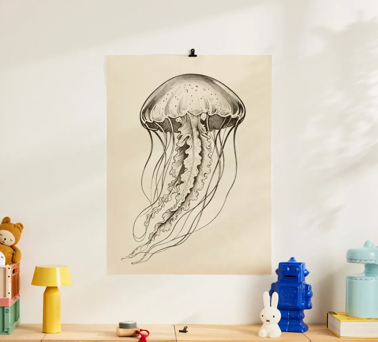 Medusa poster con telaio in plastica da knowledge