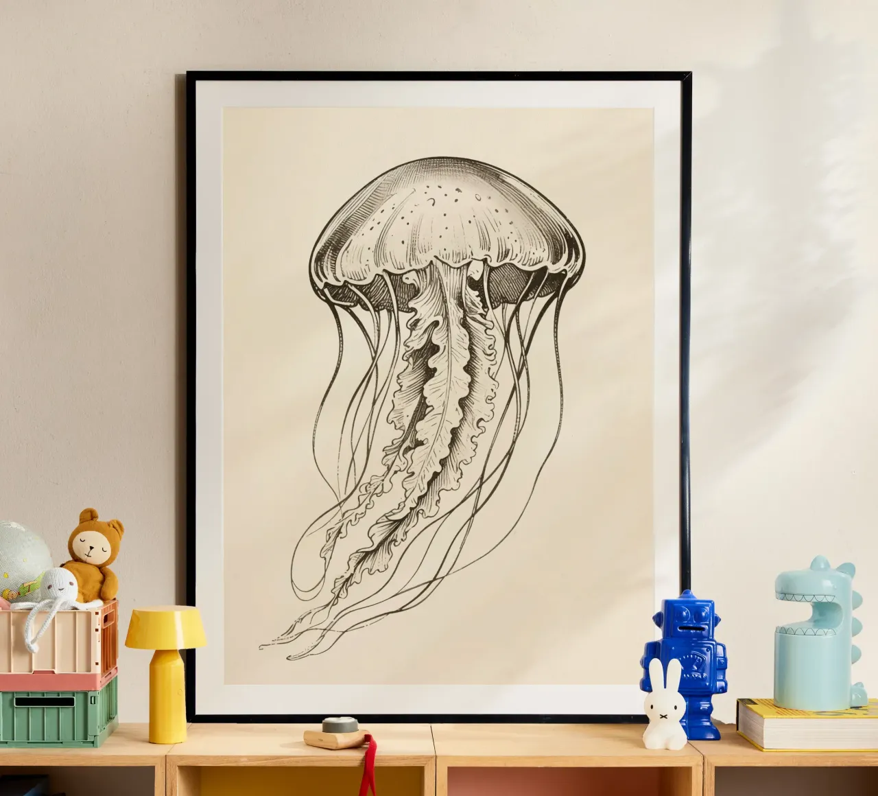 Medusa poster con telaio in plastica da knowledge