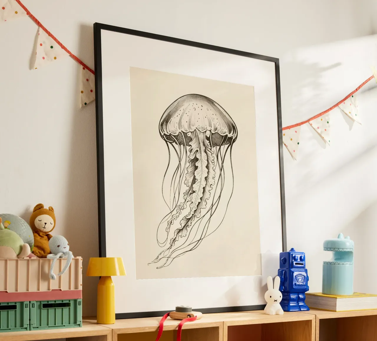 Medusa poster con telaio in plastica da knowledge