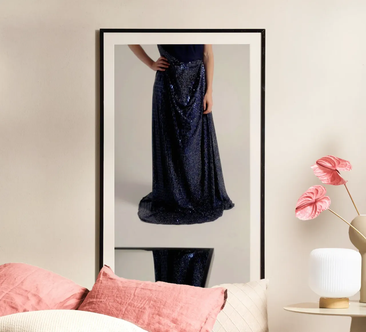 Mermaid elegance 2 poster con telaio in legno da riedelphotoart