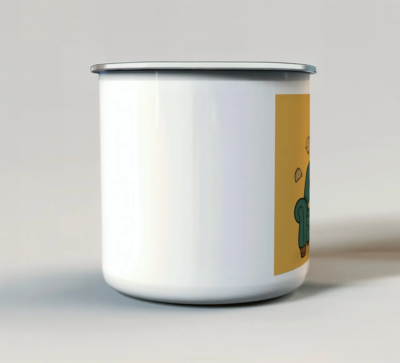 Couch Potato tazza in smalto da DesignDoodle