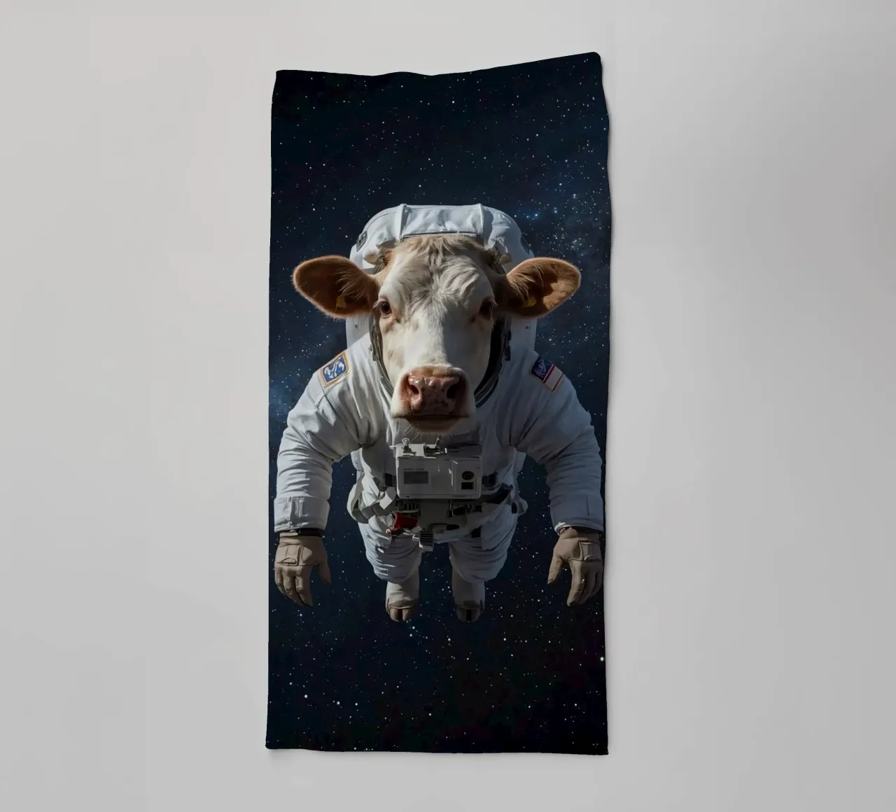Mucca-stronauta asciugamano da bagno da DesignDoodle