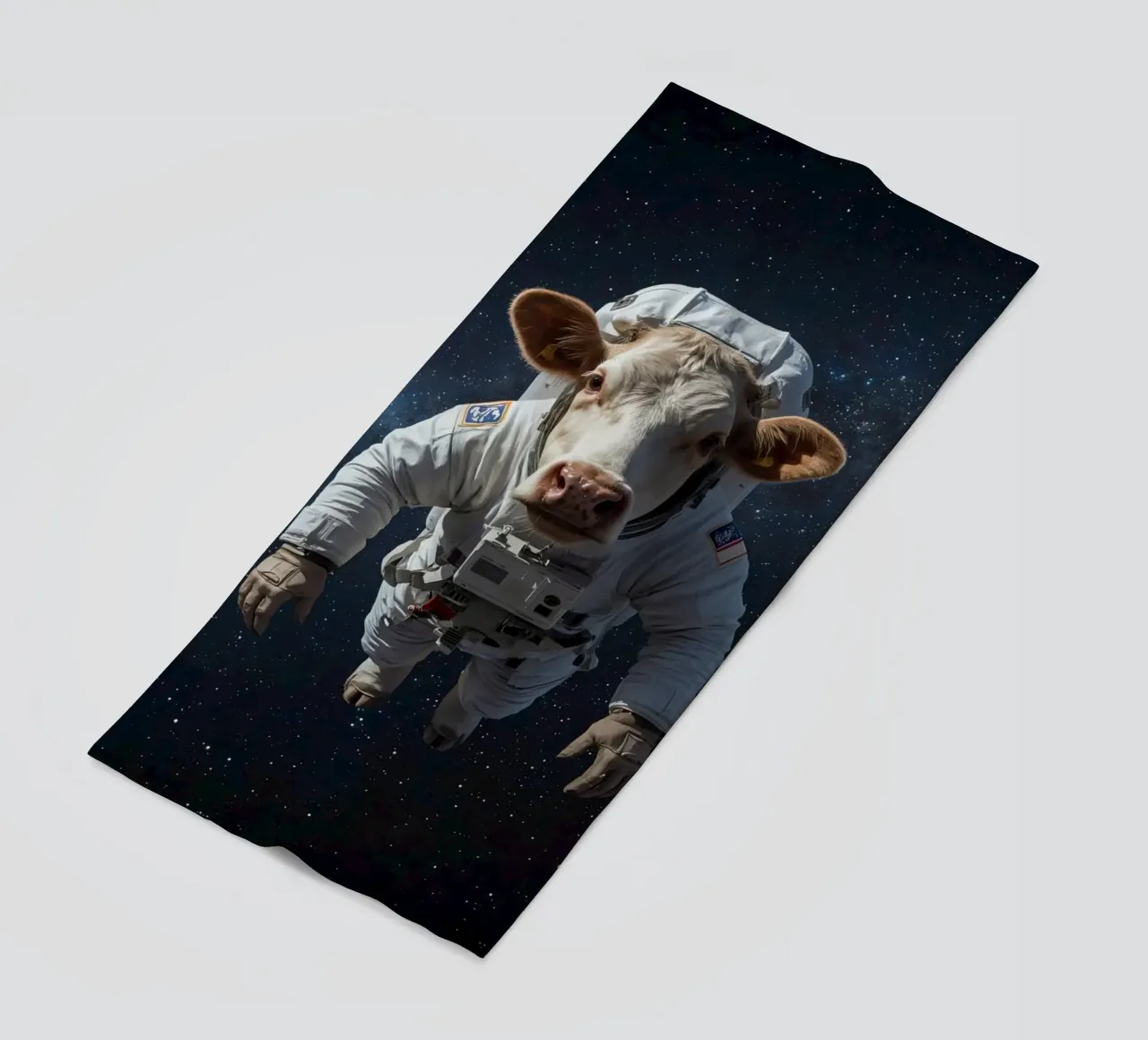 Mucca-stronauta telo mare da DesignDoodle